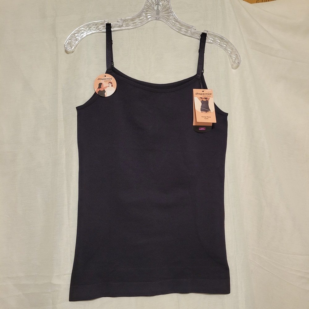 Shapermint Black Fitted Sleeveless Camisole